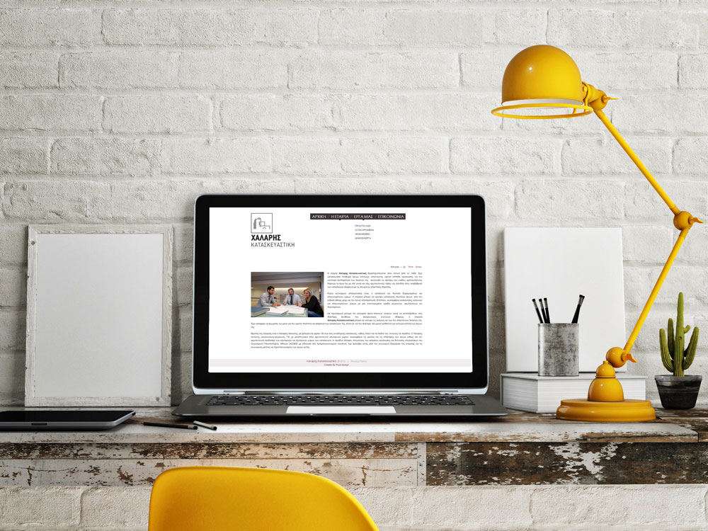 Chalaris Construction website