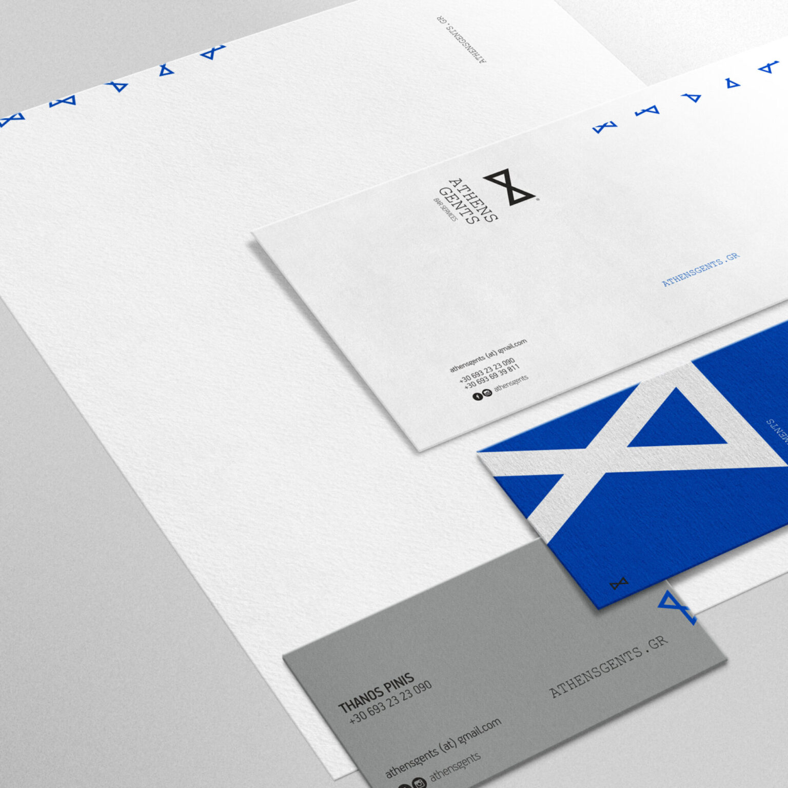 Athens Gents branding project by Poua Design