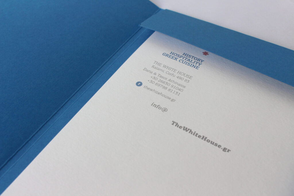 The White House — Presentation folder — Poua Design